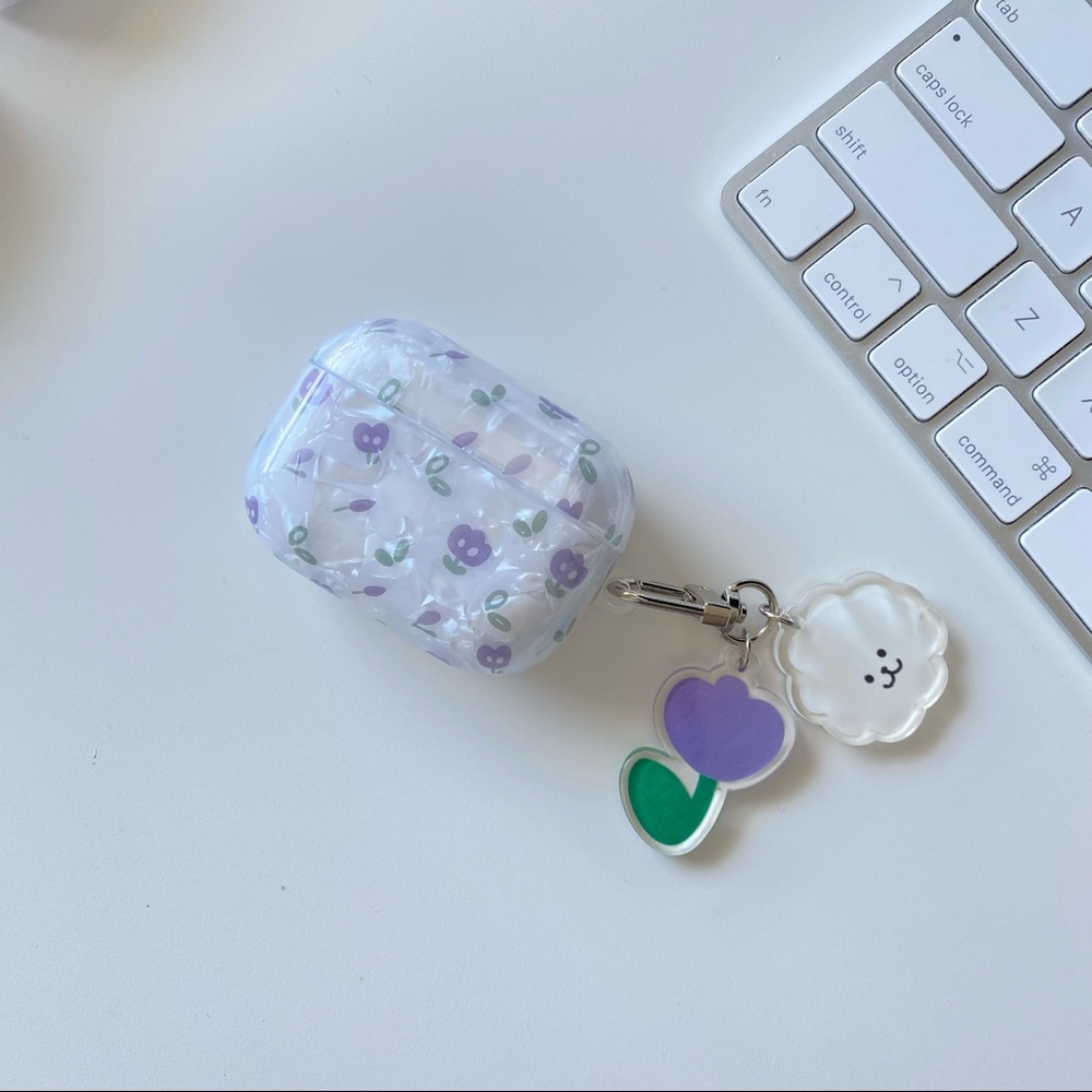 AIRPODS PRO CASE Cute Tulip Shell Case | Korean Style